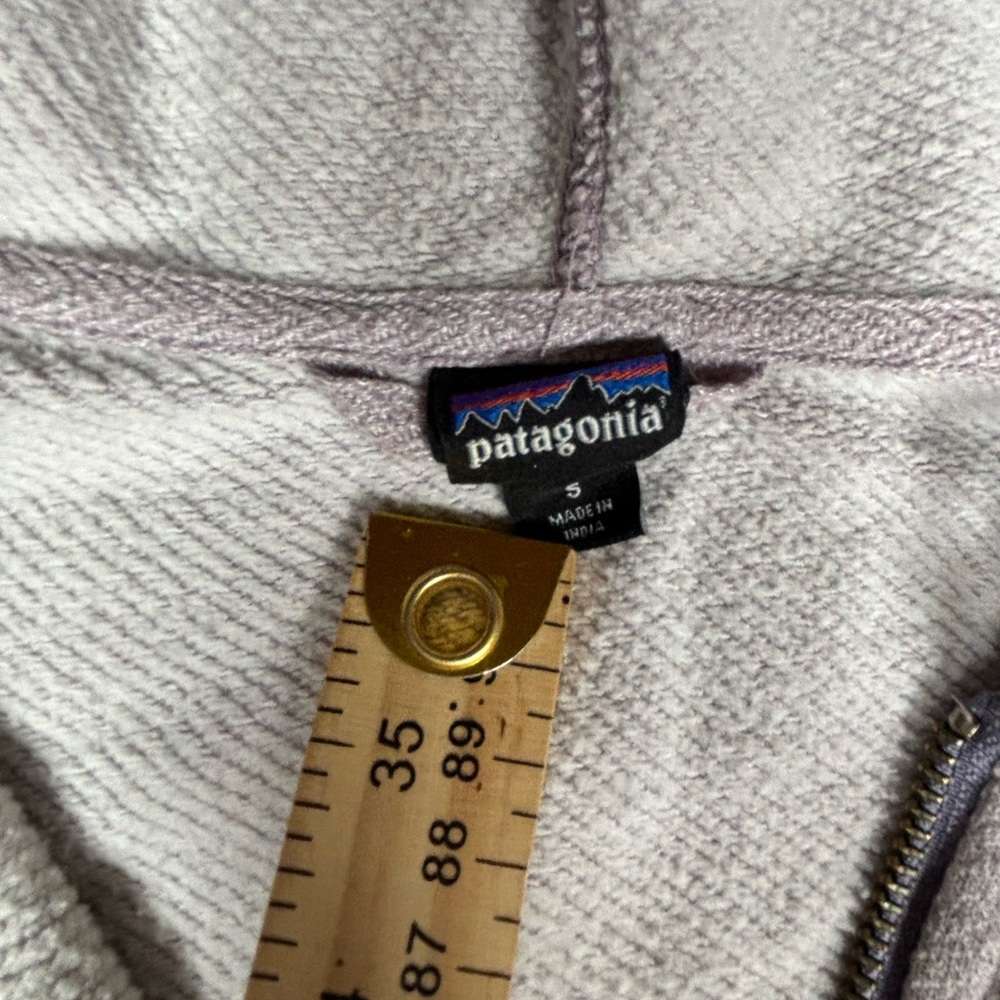Patagonia Ahnya Full Zip Hoodie Women's S  Gray Organic Cotton Blend Sweatshirt - Picture 3 of 7